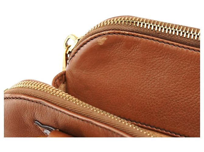 Marc Jacobs Borsa Tote in pelle marrone chiaro con tasche multiple - vista 14
