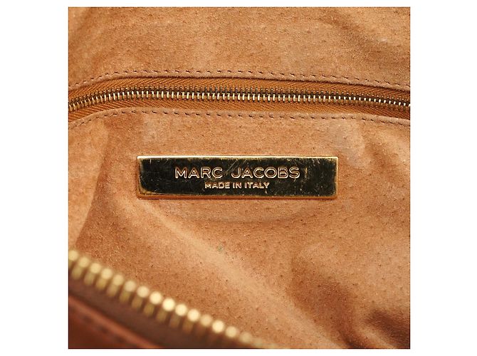 Marc Jacobs Borsa Tote in pelle marrone chiaro con tasche multiple - vista 16