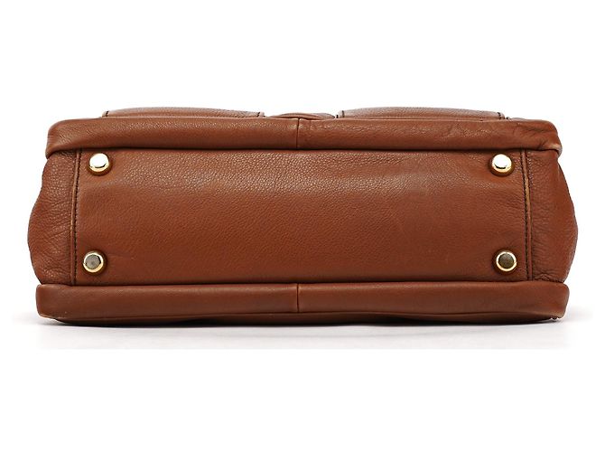 Marc Jacobs Borsa Tote in pelle marrone chiaro con tasche multiple - vista 5