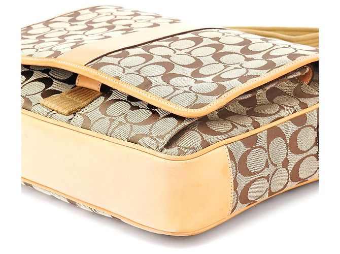 Coach Borsa a Tracolla Signature 5229 Beige Tan - vista 10