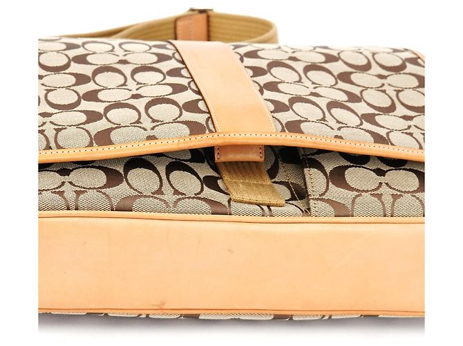 Coach Borsa a Tracolla Signature 5229 Beige Tan - vista 11