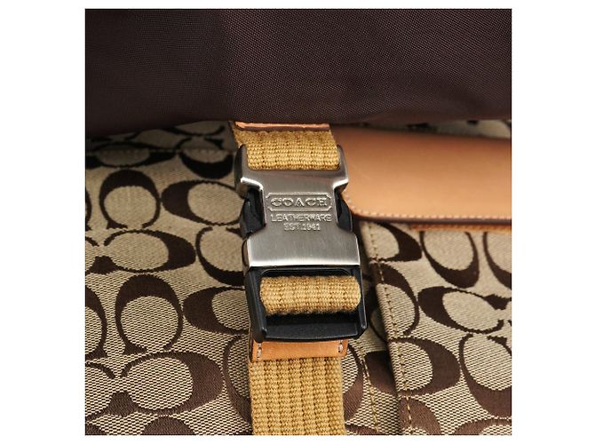 Coach Borsa a Tracolla Signature 5229 Beige Tan - vista 12
