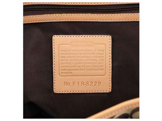 Coach Borsa a Tracolla Signature 5229 Beige Tan - vista 15