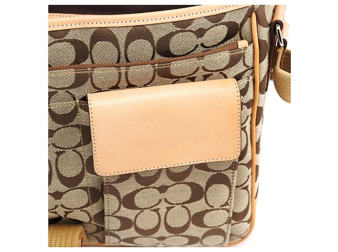 Coach Borsa a Tracolla Signature 5229 Beige Tan - vista 16