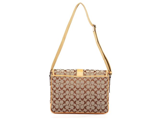Coach Borsa a Tracolla Signature 5229 Beige Tan - vista 3