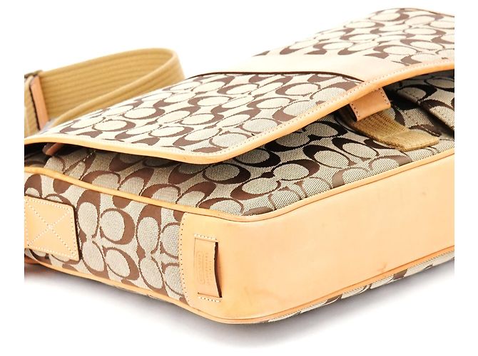 Coach Borsa a Tracolla Signature 5229 Beige Tan - vista 9