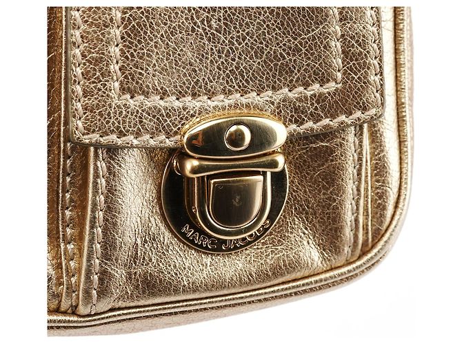 Marc Jacobs Borsa a Spalla Blake in Pelle Metallizzata - vista 6