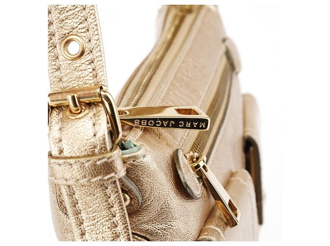 Marc Jacobs Borsa a Spalla Blake in Pelle Metallizzata - vista 7