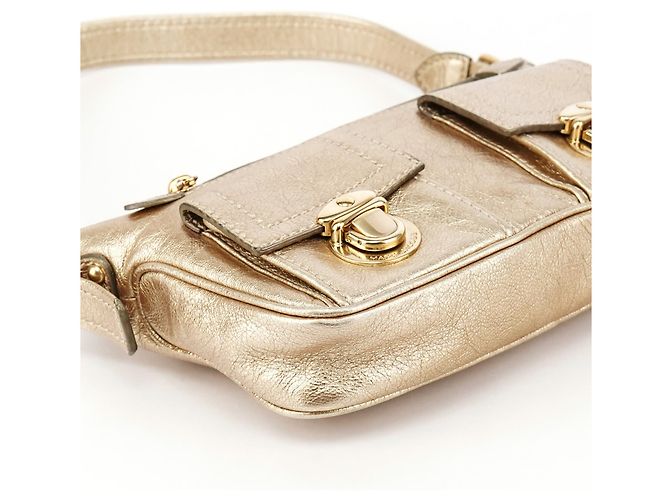 Marc Jacobs Borsa a Spalla Blake in Pelle Metallizzata - vista 8