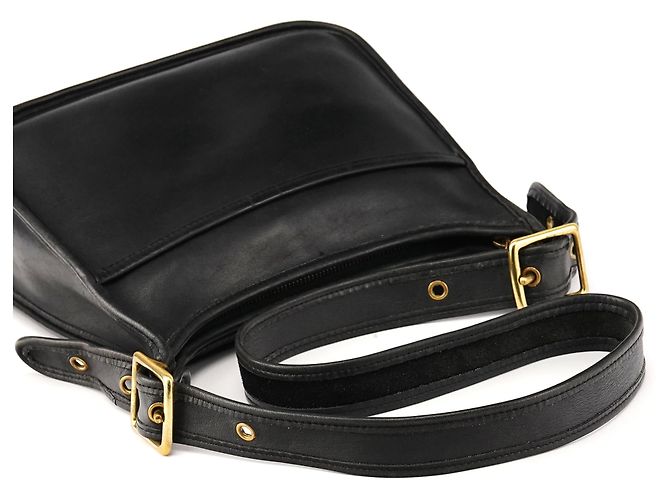 Coach Borsa a tracolla 1207 in pelle nera conciata glove - vista 10