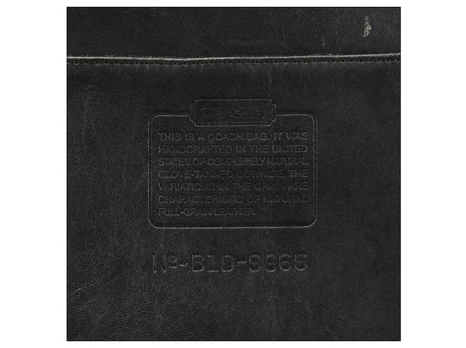 Coach Borsa a tracolla 1207 in pelle nera conciata glove - vista 13