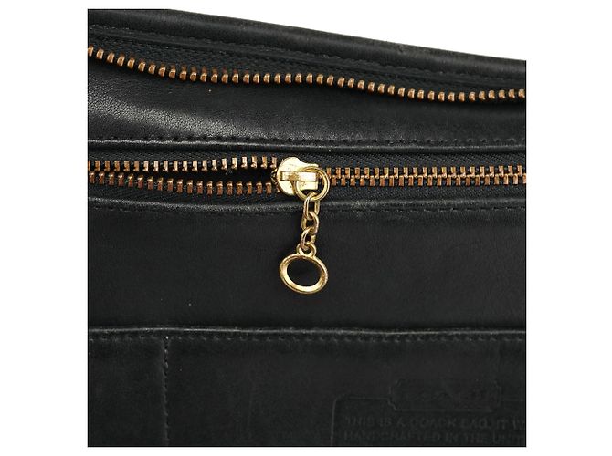 Coach Borsa a tracolla 1207 in pelle nera conciata glove - vista 14