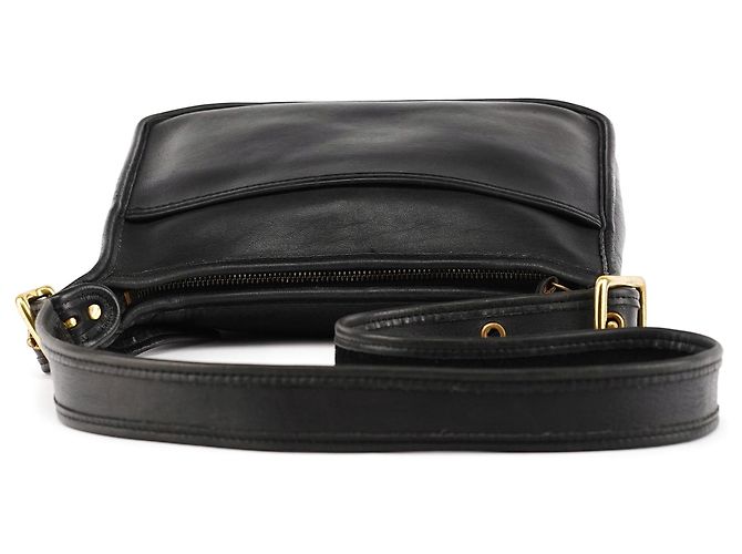 Coach Borsa a tracolla 1207 in pelle nera conciata glove - vista 4