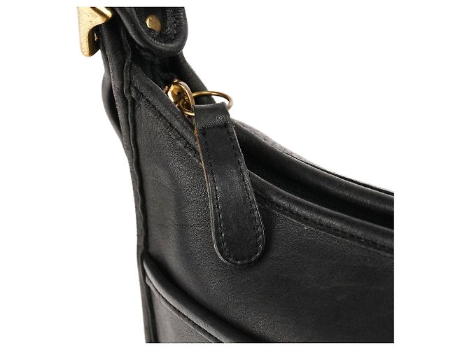 Coach Borsa a tracolla 1207 in pelle nera conciata glove - vista 6