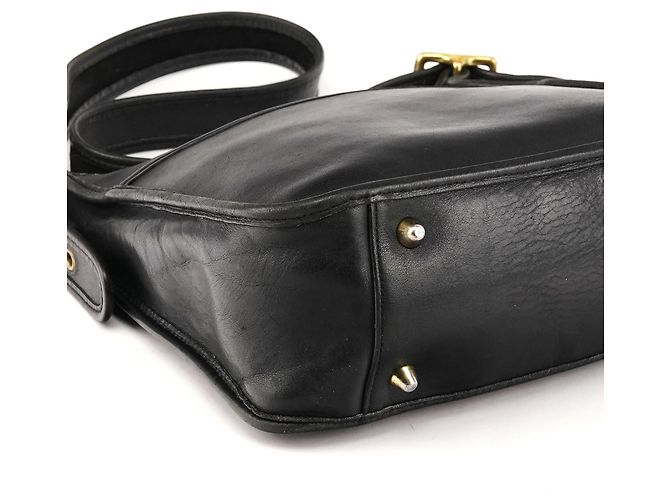 Coach Borsa a tracolla 1207 in pelle nera conciata glove - vista 8