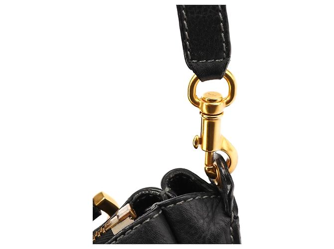 Chloé Borsa Marcie 2-Way in pelle nera - vista 11