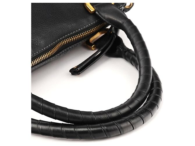 Chloé Borsa Marcie 2-Way in pelle nera - vista 12