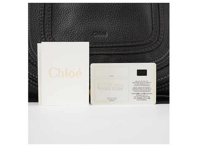Chloé Borsa Marcie 2-Way in pelle nera - vista 13
