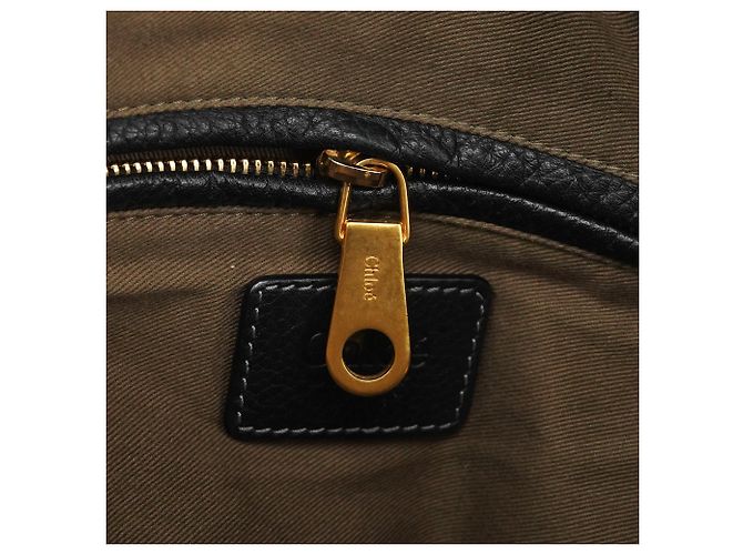 Chloé Borsa Marcie 2-Way in pelle nera - vista 15