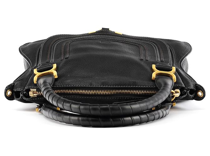 Chloé Borsa Marcie 2-Way in pelle nera - vista 4