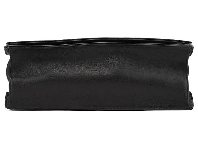 Bamboo Gucci 001 3243 Borsa a tracolla con patta in vitello nero e bambù - vista 5