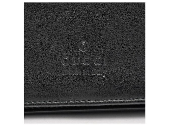 Bamboo Gucci 001 3243 Borsa a tracolla con patta in vitello nero e bambù - vista 6