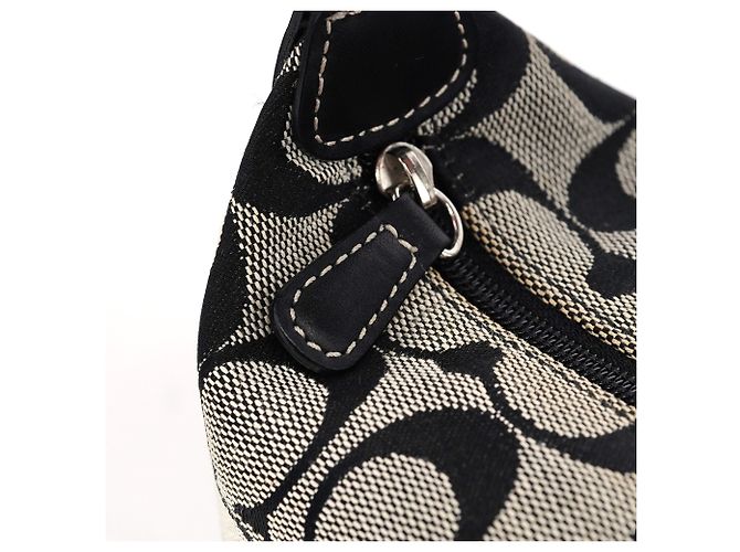 Coach Borsa Mini Hobo Signature C Grigia - vista 8