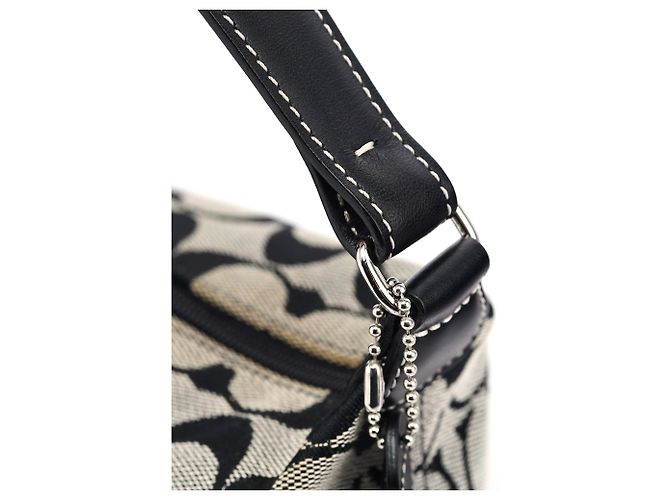 Coach Borsa Mini Hobo Signature C Grigia - vista 9