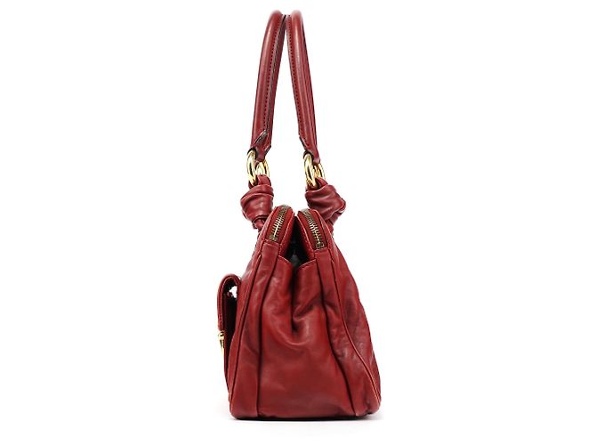 Marc Jacobs Borsa Tote Blake multi-tasche in pelle bordeaux - vista 2