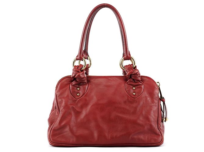 Marc Jacobs Borsa Tote Blake multi-tasche in pelle bordeaux - vista 3
