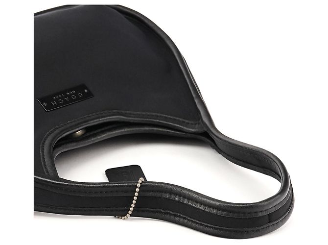 Coach Borsa a tracolla Ergo 6202 in nylon e pelle nera - vista 9
