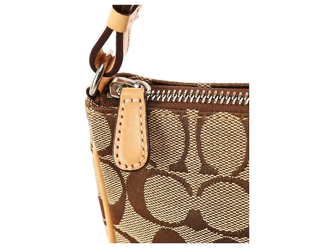 Coach 6094 Borsa a Tracolla Demi Signature Beige Tan - vista 6