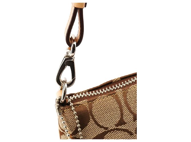 Coach 6094 Borsa a Tracolla Demi Signature Beige Tan - vista 7