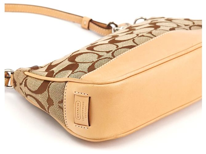 Coach 6094 Borsa a Tracolla Demi Signature Beige Tan - vista 8