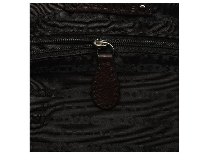 Céline Borsa Tote Pillow in pelle marrone scuro - vista 12