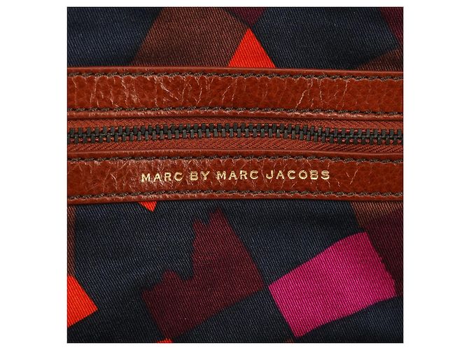 Marc by Marc Jacobs Borsa Tote 2-Way in pelle marrone con lucchetto - vista 11