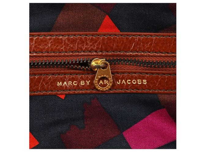Marc by Marc Jacobs Borsa Tote 2-Way in pelle marrone con lucchetto - vista 12