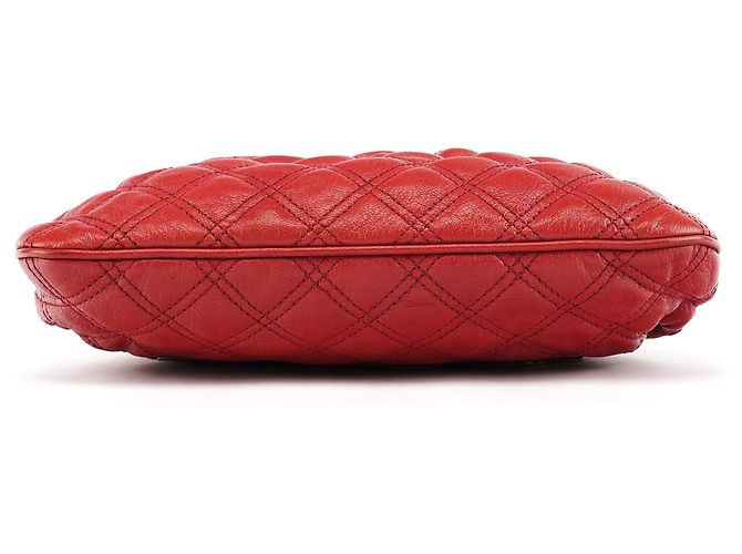 Marc Jacobs Borsa a tracolla Little Stam in pelle trapuntata rossa - vista 5