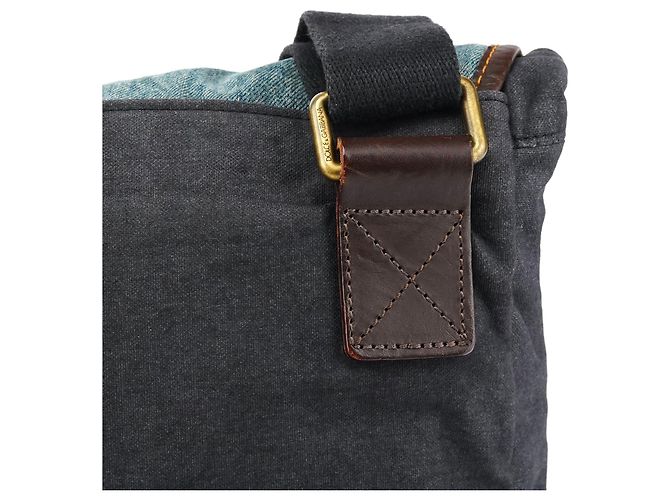 Dolce & Gabbana Borsa a tracolla in denim jeans - vista 12