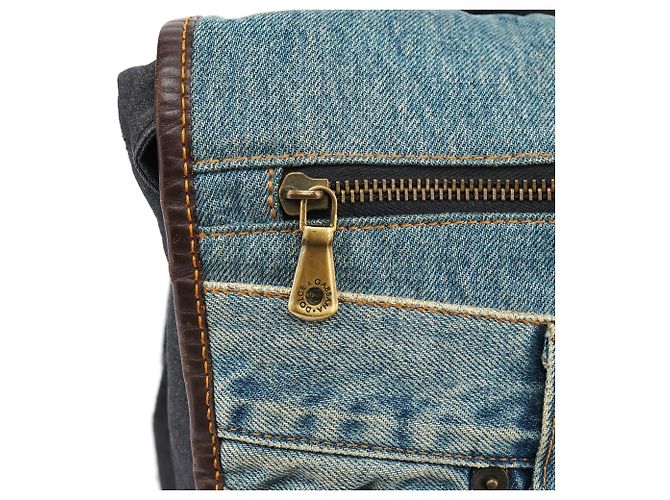 Dolce & Gabbana Borsa a tracolla in denim jeans - vista 8