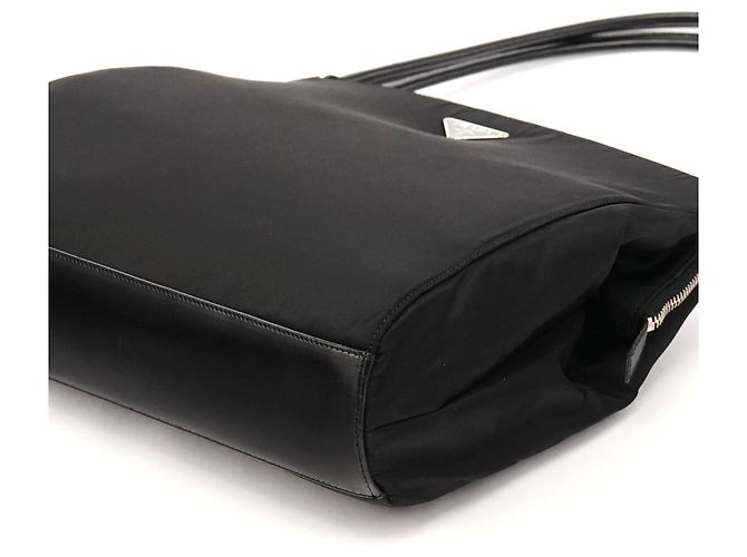Prada Borsa a tracolla Black Tessuto Chic Nylon - vista 10