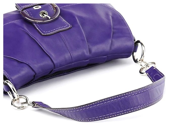 Coach Borsa a tracolla Soho in pelle viola F17217 - vista 10