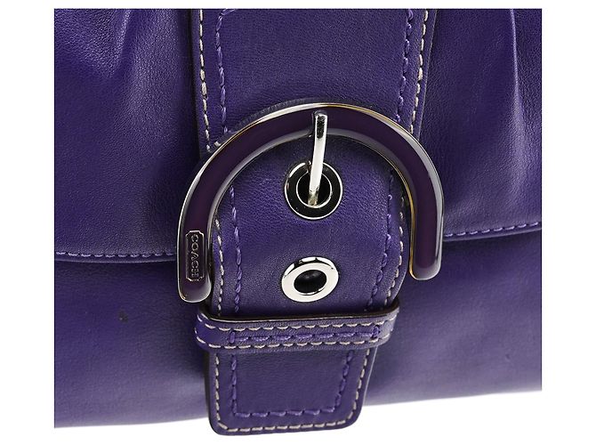 Coach Borsa a tracolla Soho in pelle viola F17217 - vista 6