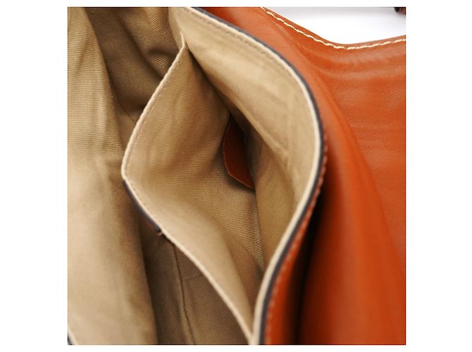 Chloé Borsa a tracolla Marcie in pelle marrone chiaro - vista 15