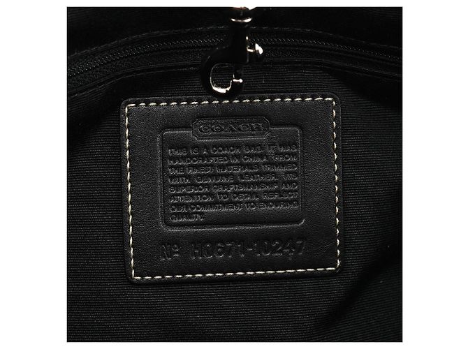 Coach 10247 Borsa Tote Hamptons Signature nera - vista 11