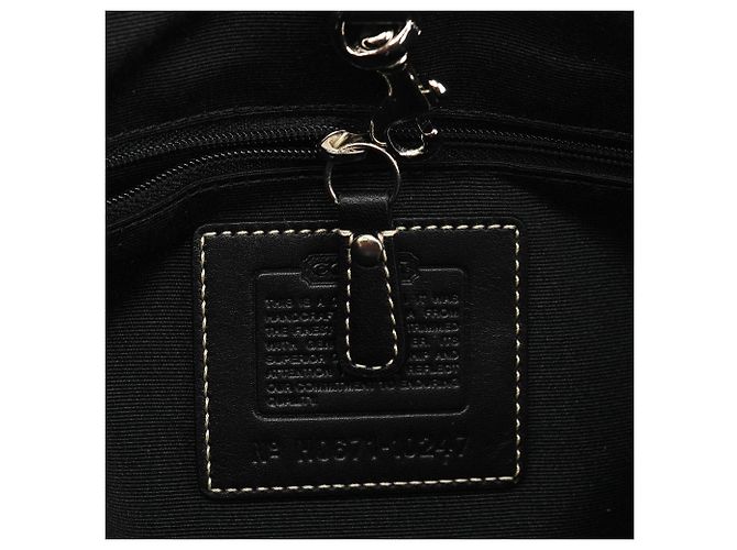 Coach 10247 Borsa Tote Hamptons Signature nera - vista 12