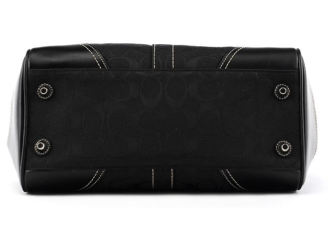 Coach 10247 Borsa Tote Hamptons Signature nera - vista 4