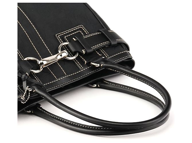 Coach 10247 Borsa Tote Hamptons Signature nera - vista 9