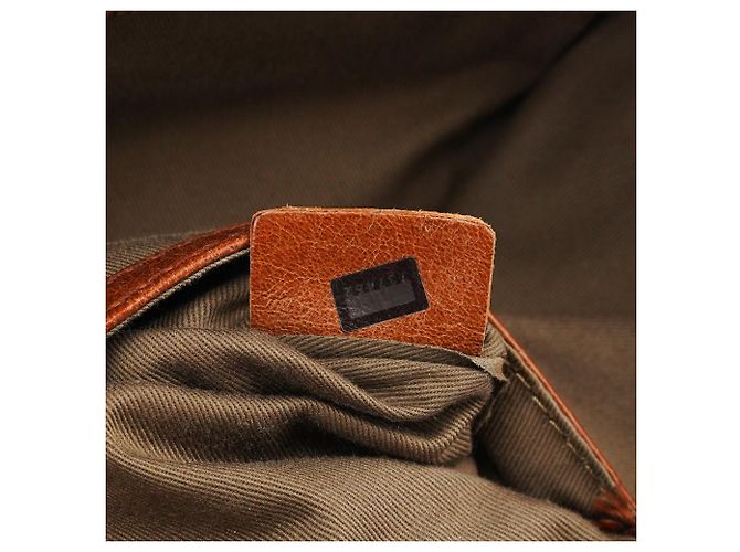 Chloé Borsa Tote in tela e pelle beige e marrone - vista 18