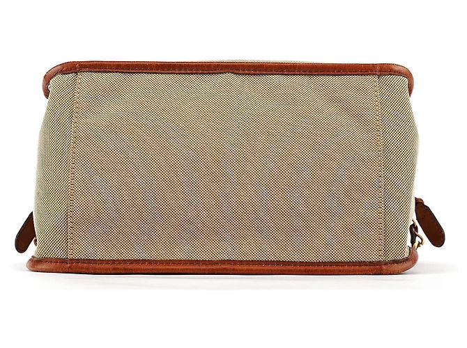 Chloé Borsa Tote in tela e pelle beige e marrone - vista 4